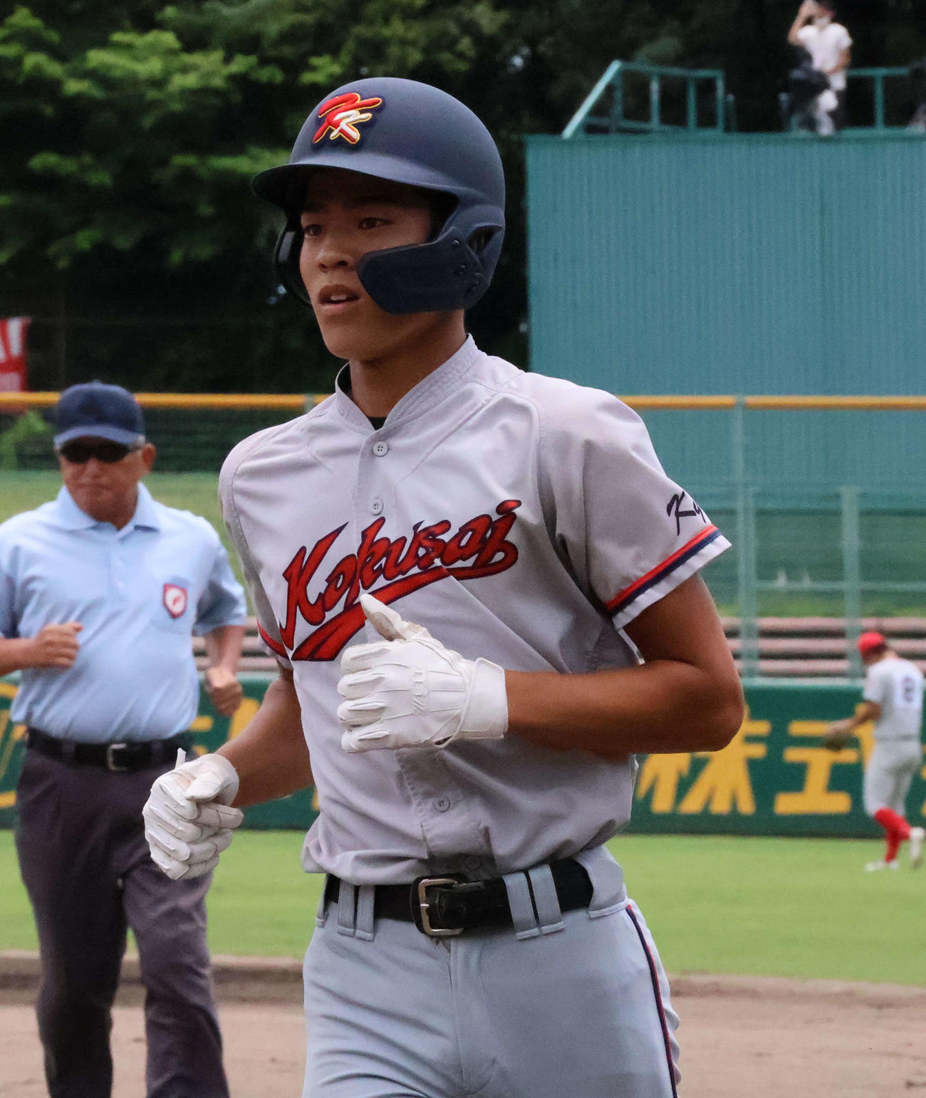 北嵯峨対京都国際　3安打1打点と活躍した京都国際・清水（撮影・大西真生）