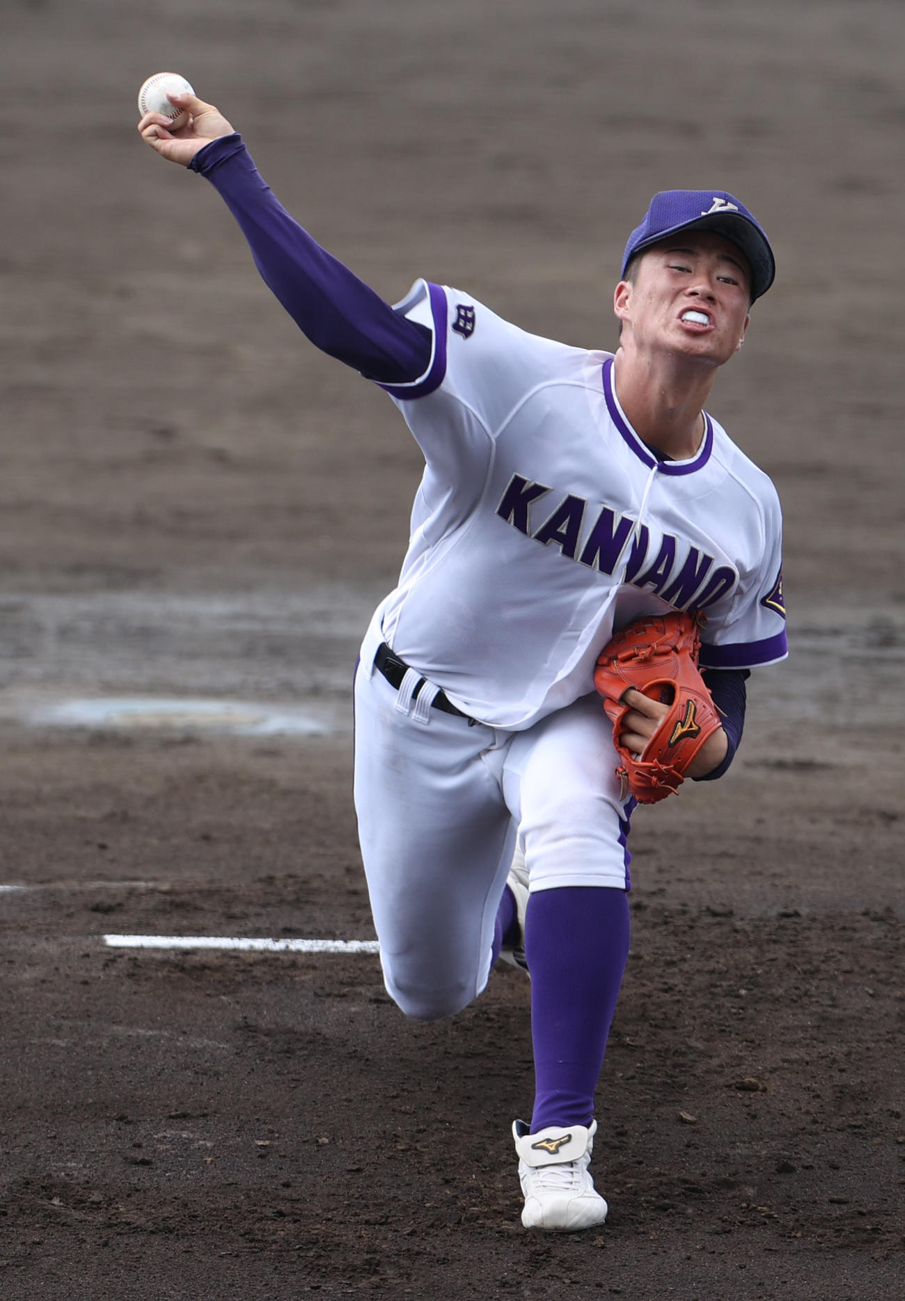 鹿角対金足農　力投する金足農・吉田（撮影・水谷安孝）