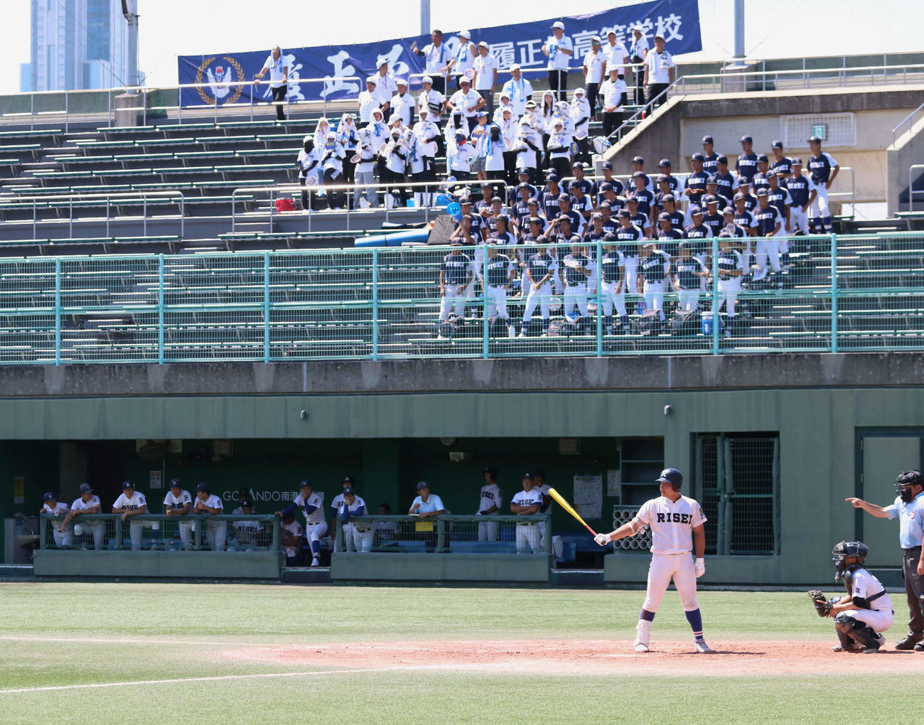 履正社対三国丘　投打にわたる活躍でチームを勝利へと導いた履正社・福原（撮影・一樹）