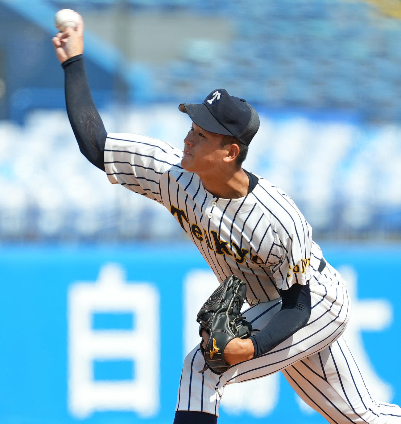 東東京大会準々決勝　岩倉対帝京　帝京先発の黒木（撮影・菅敏）