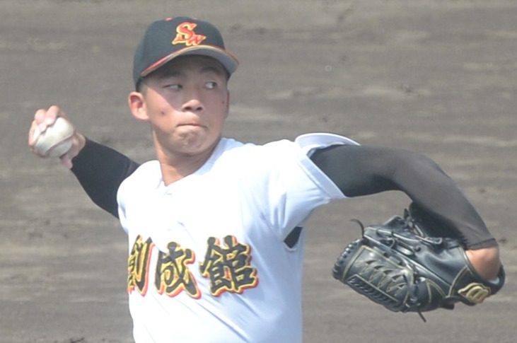 波佐見対創成館　先発した創成館・森下