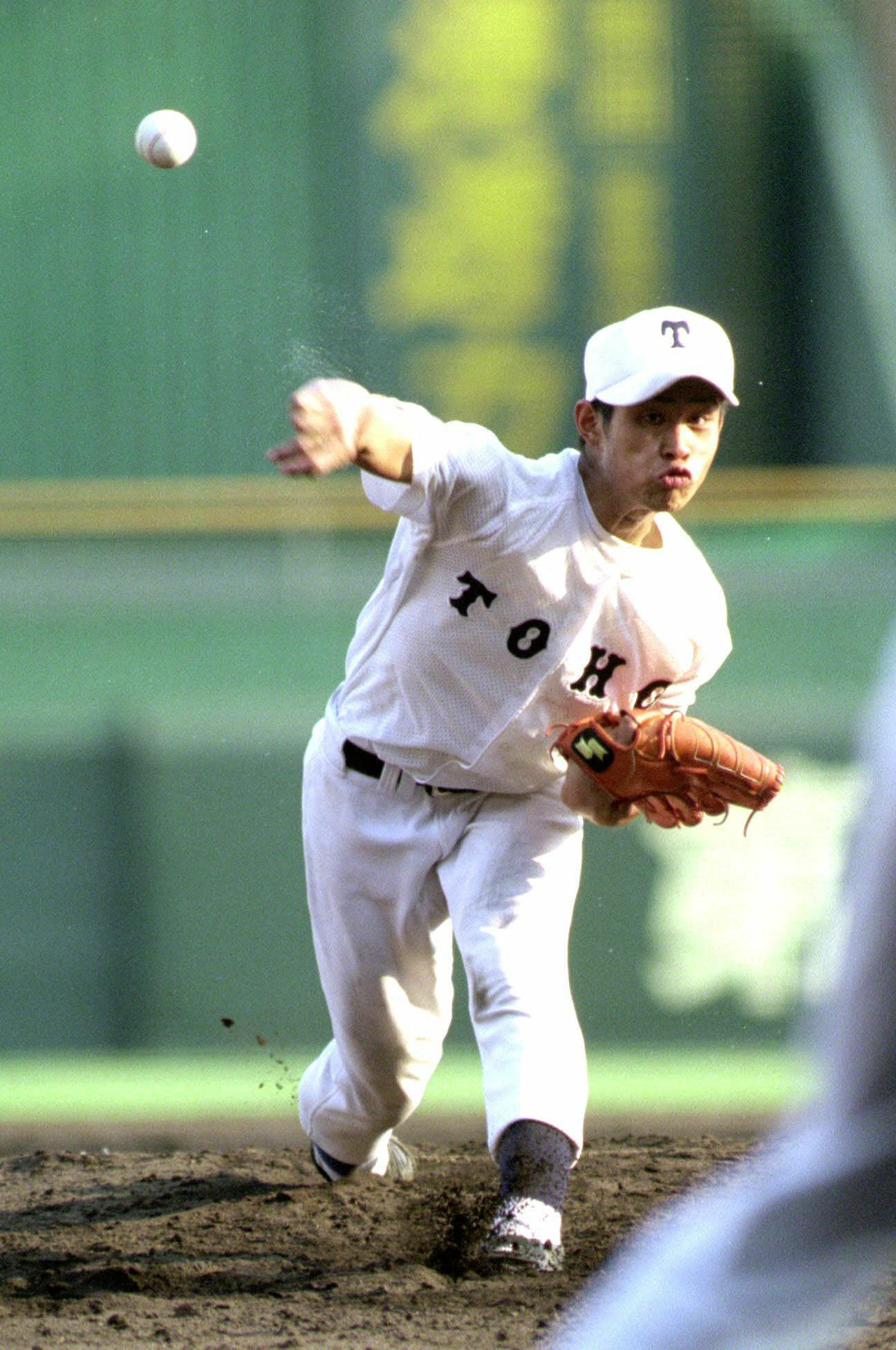 99年夏の甲子園に出場した東邦時代の朝倉健太スカウト