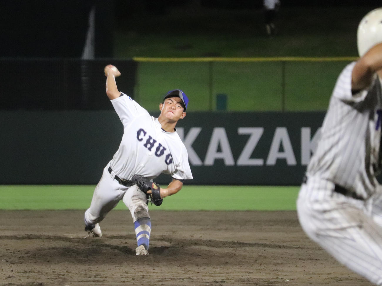 愛知大会準々決勝　享栄対東邦　9回のマウンドに上がった、先発で豊橋中央のエース・高橋（撮影・中島麗）