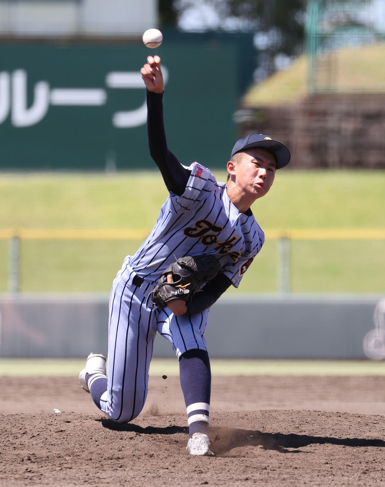 有明対東海大熊本星翔　東海大熊本星翔先発の水野（撮影・梅根麻紀）