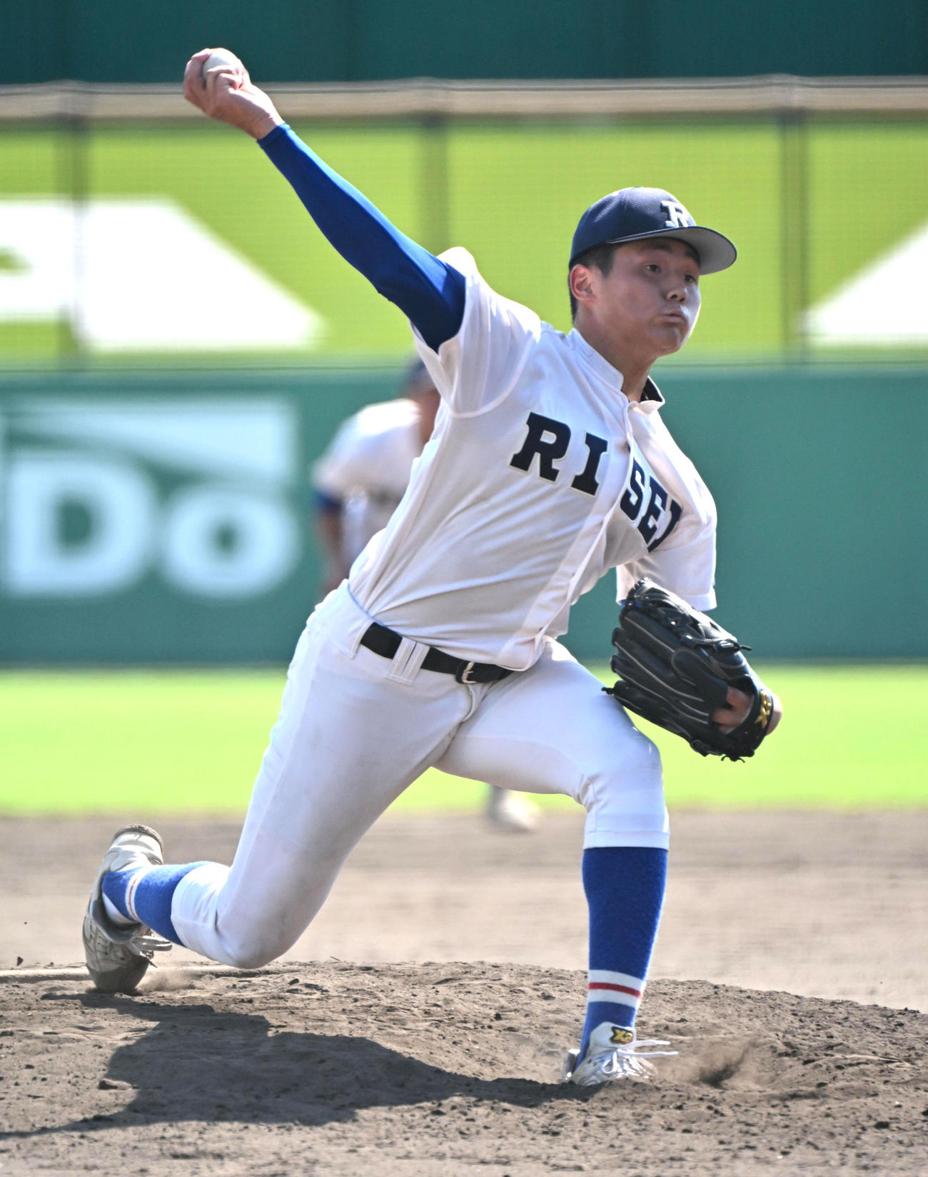 履正社対阪南大　履正社2番手の江藤幸大（撮影・石井愛子）