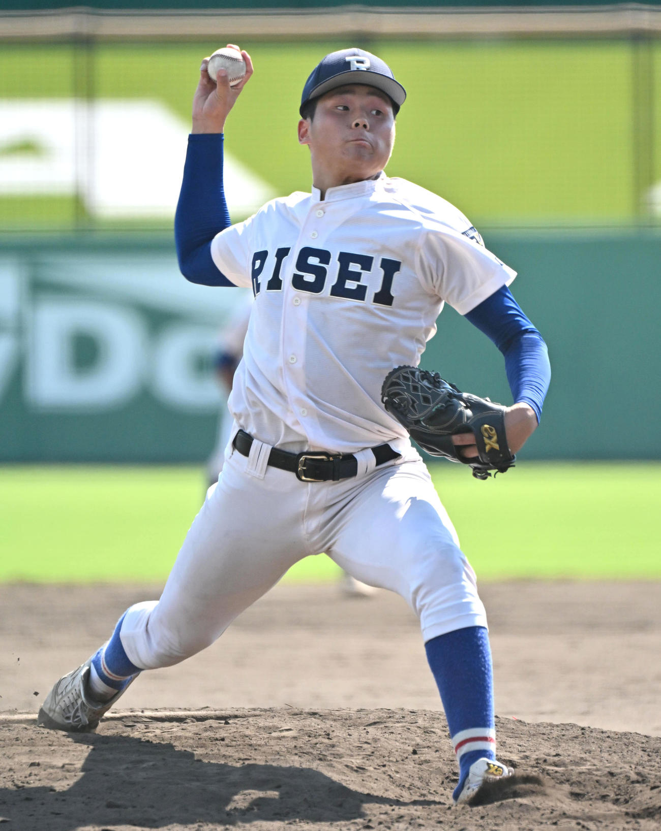 履正社対阪南大　履正社2番手の江藤幸大（撮影・石井愛子）