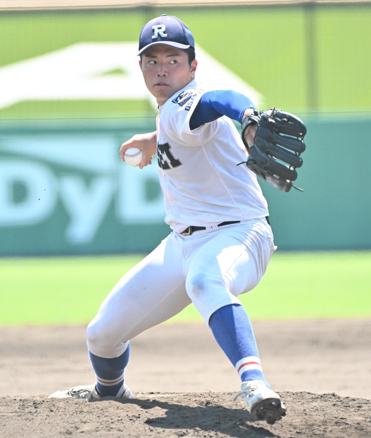 履正社対阪南大　履正社先発の今井珀翔（撮影・石井愛子）