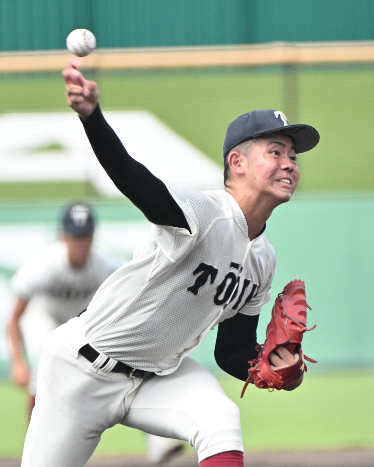 大阪偕星対大阪桐蔭　大阪桐蔭先発の森陽樹（撮影・石井愛子）