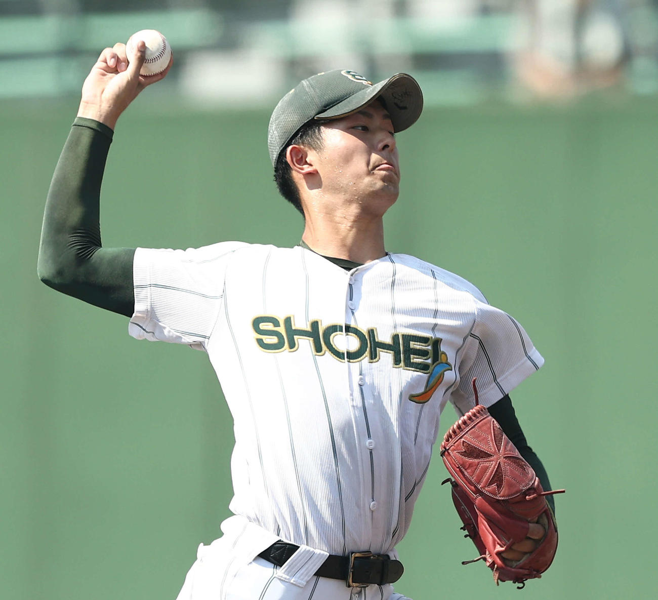 浦和実対昌平　先発登板する昌平・窪田（撮影・河田真司）