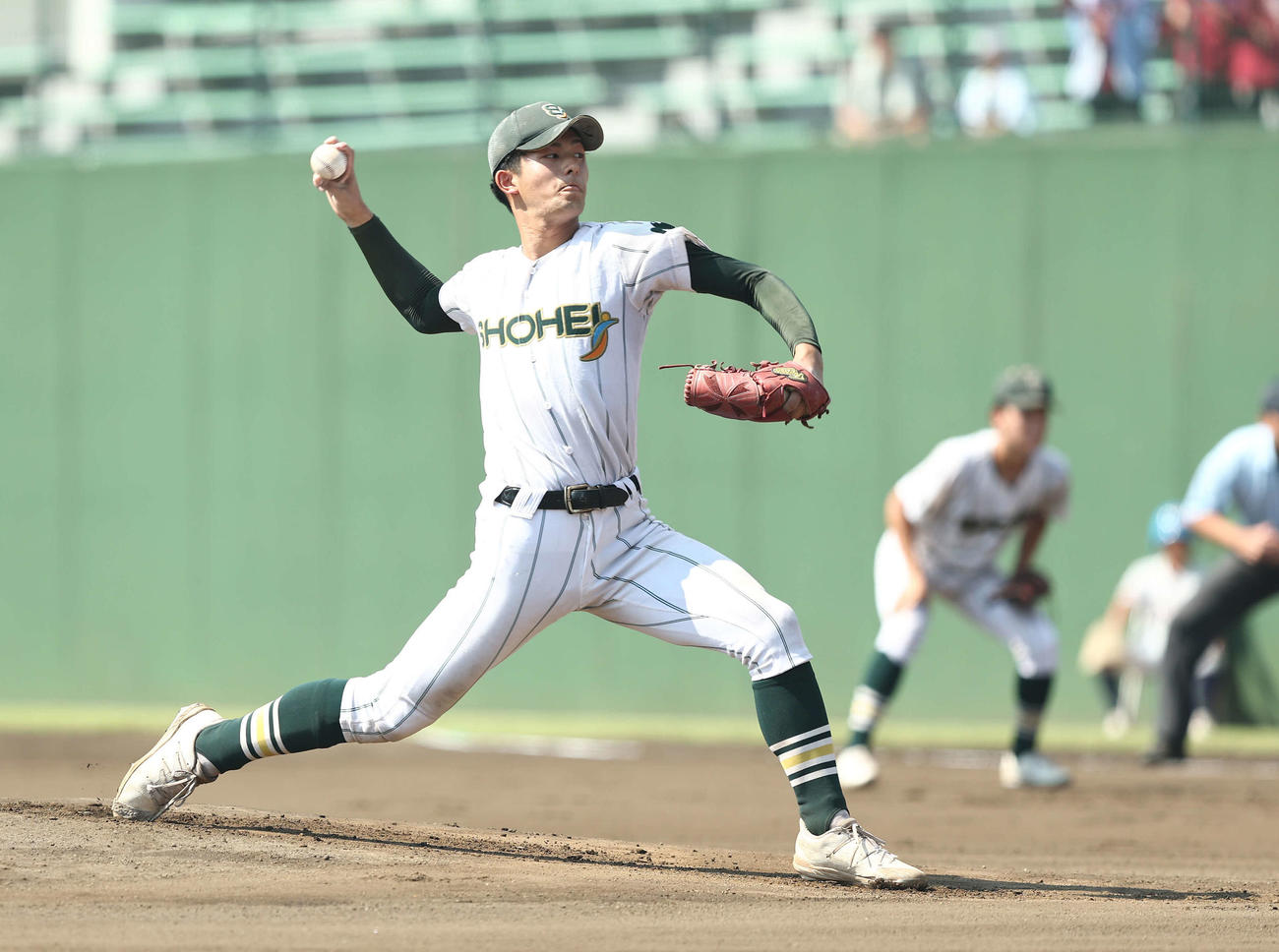 浦和実対昌平　先発登板する昌平・窪田（撮影・河田真司）