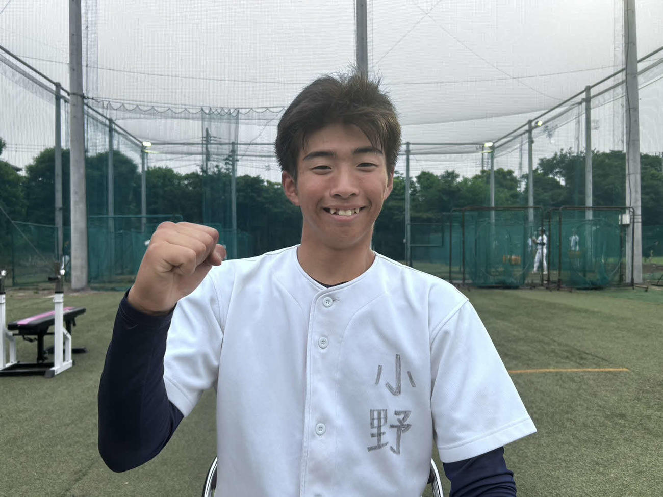 浦和実の小野蓮主将（撮影・平山連）