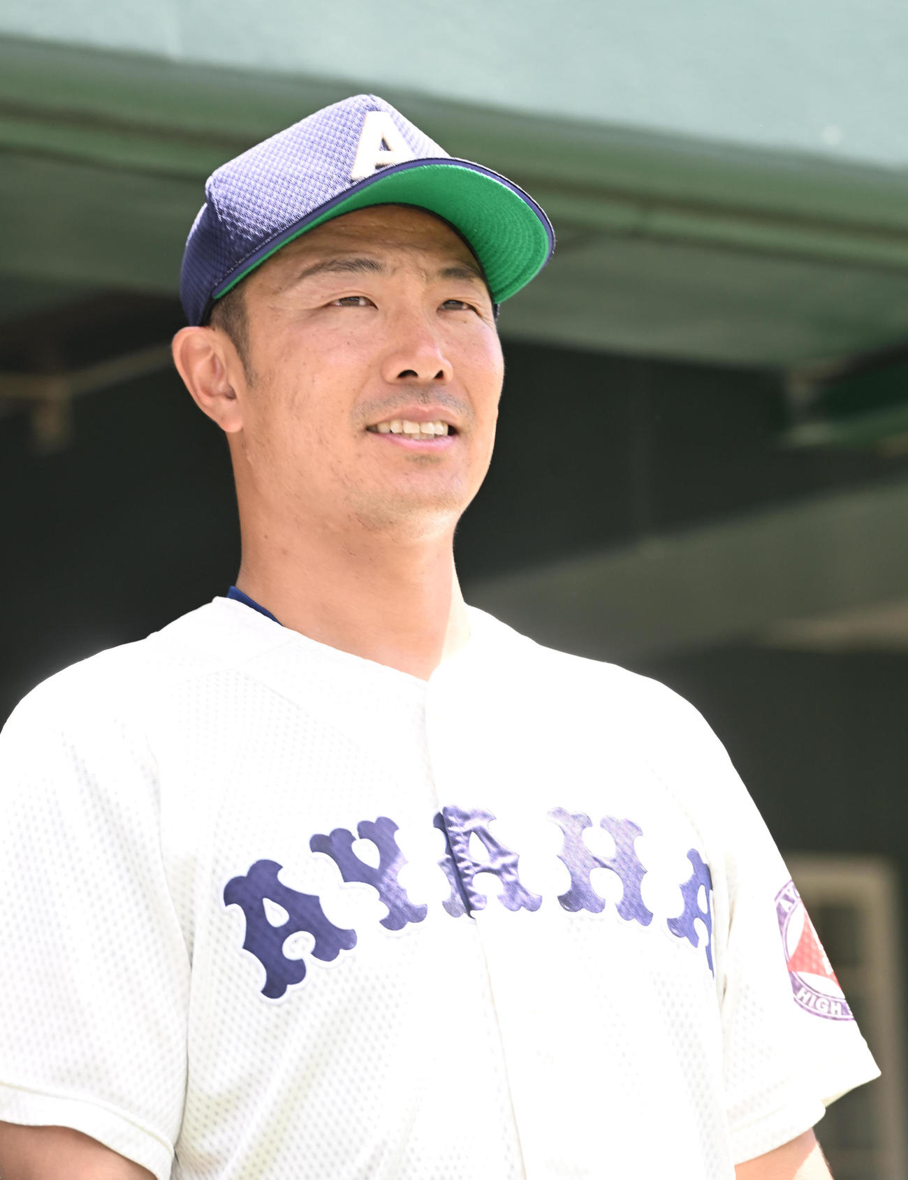 滋賀学園対綾羽　綾羽・千代監督（撮影・和賀正仁）