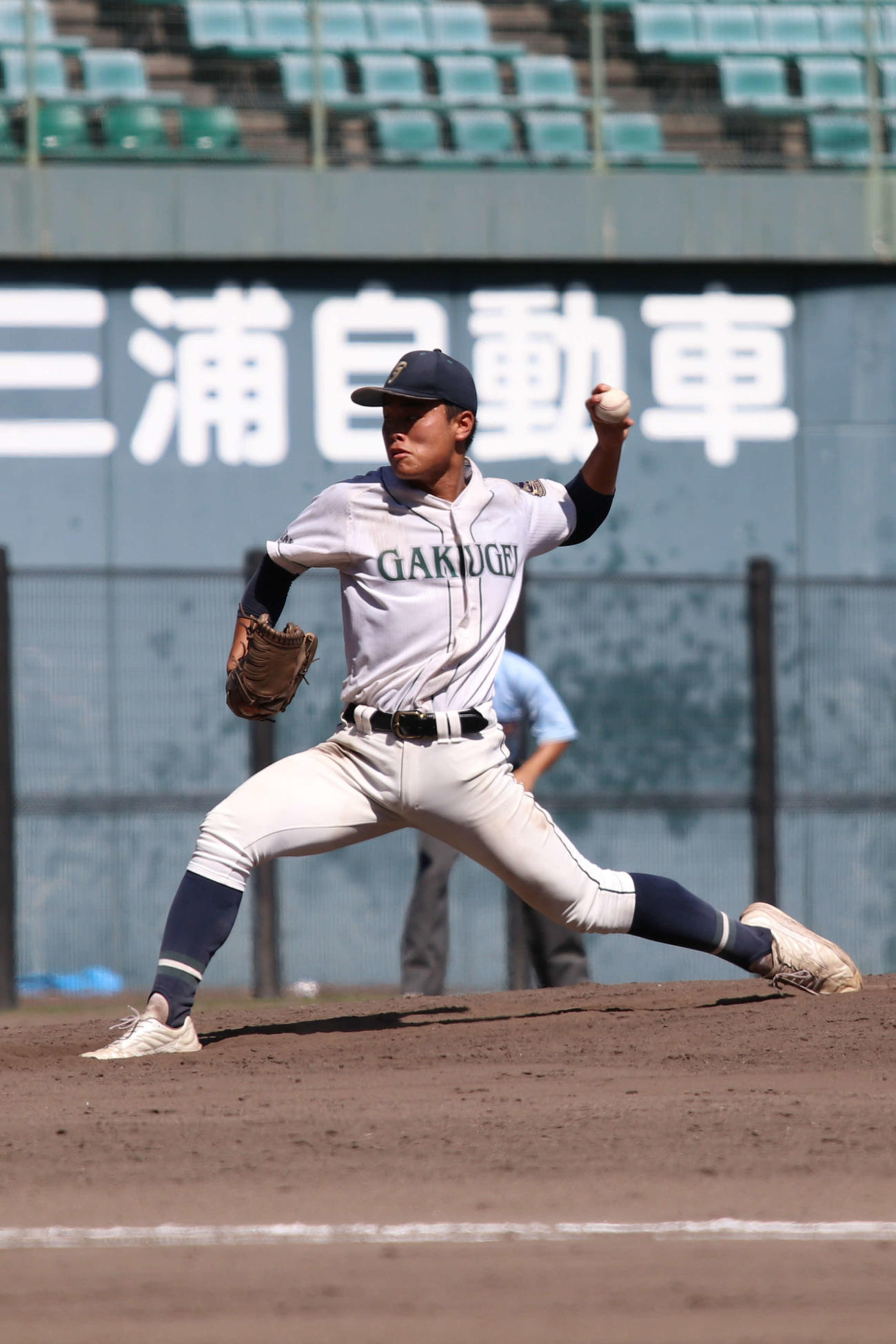 岡山学芸館・青中陽希（2025年7月25日撮影）