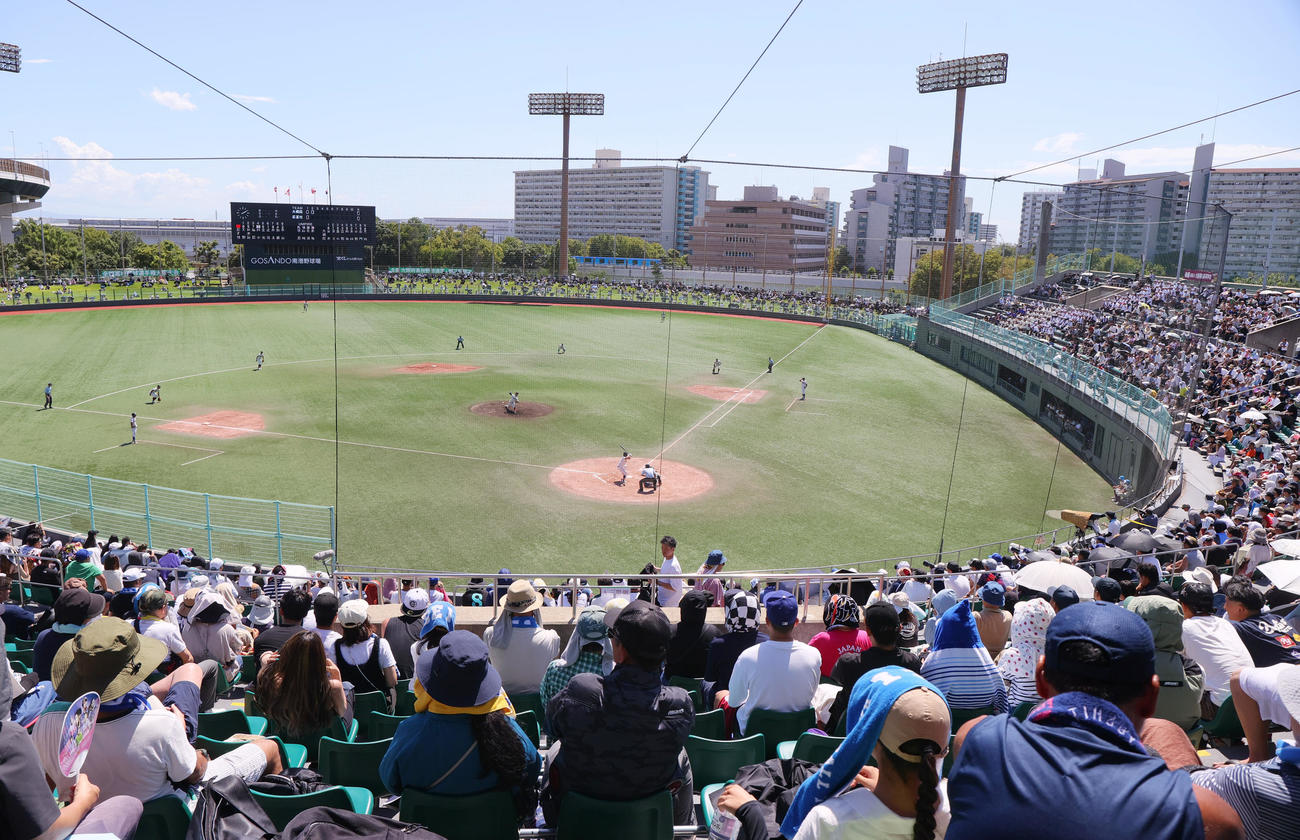 GOSANDO南港野球場（2025年7月撮影）