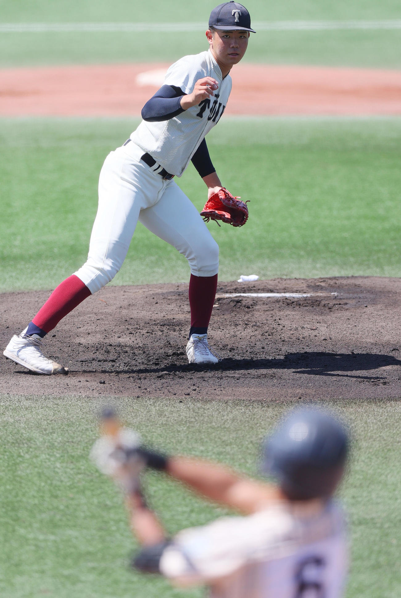 東大阪大柏原対大阪桐蔭　大阪桐蔭先発の森陽樹（撮影・上山淳一）