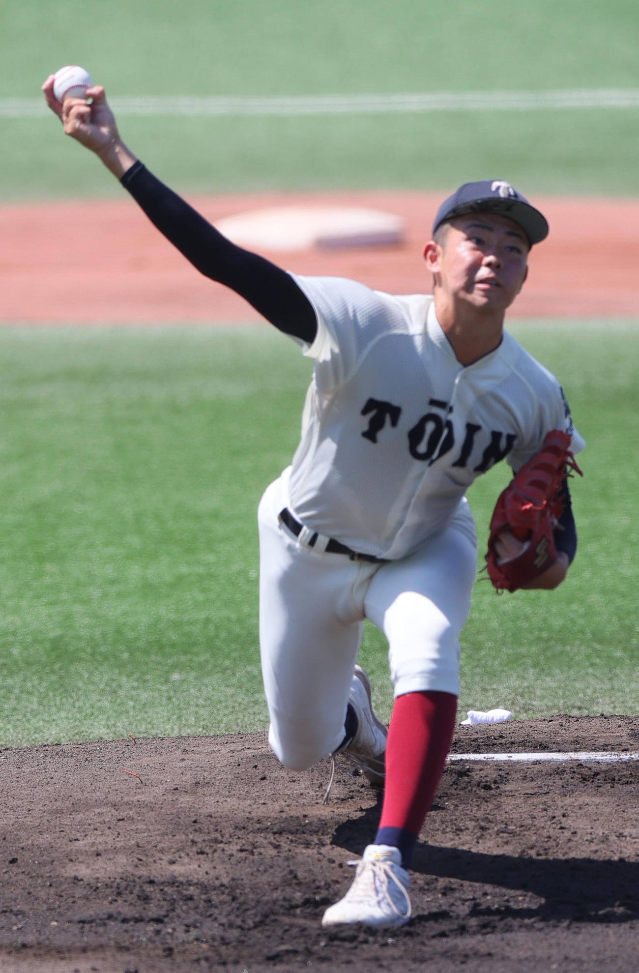 東大阪大柏原対大阪桐蔭　大阪桐蔭先発の森陽樹（撮影・上山淳一）