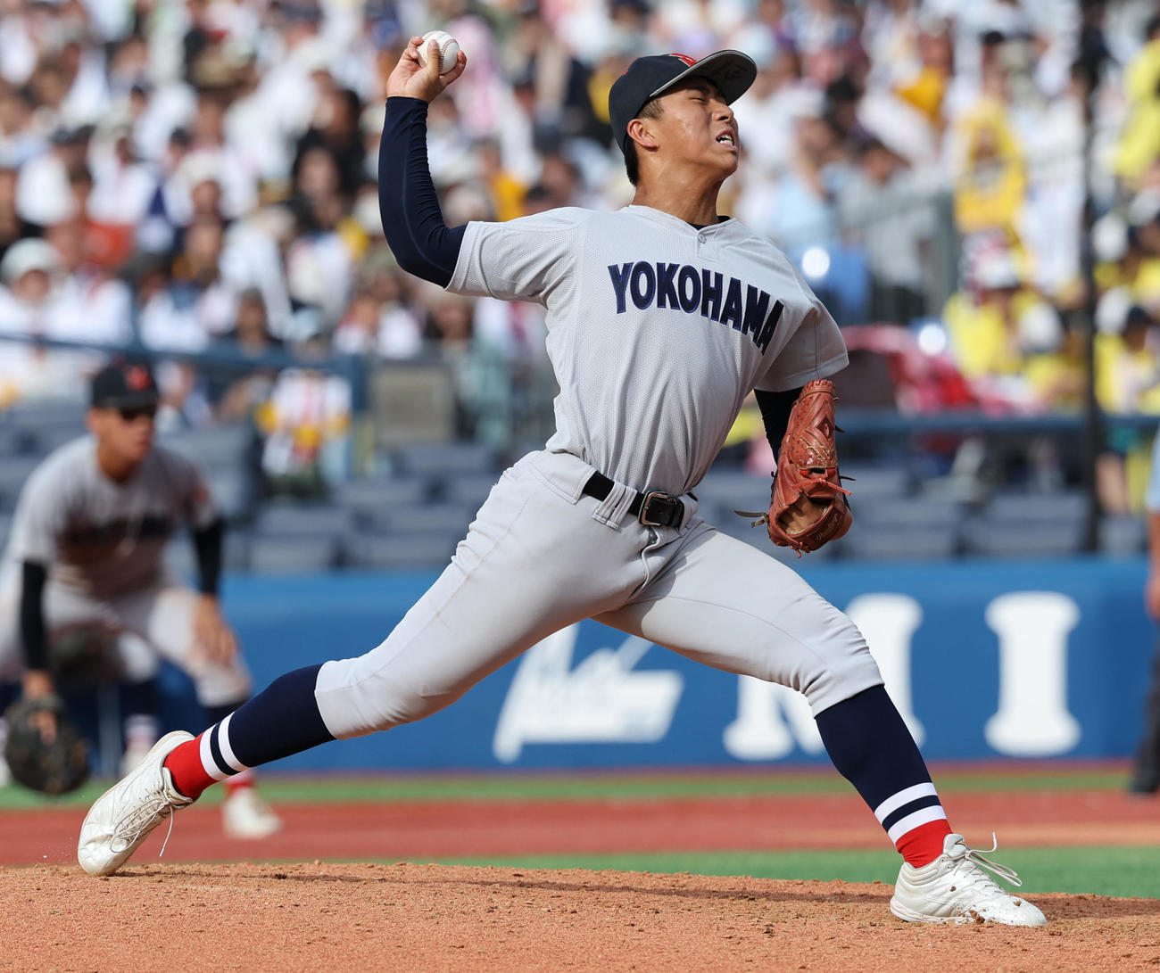 横浜3番手の前田一葵（2025年7月27日撮影）