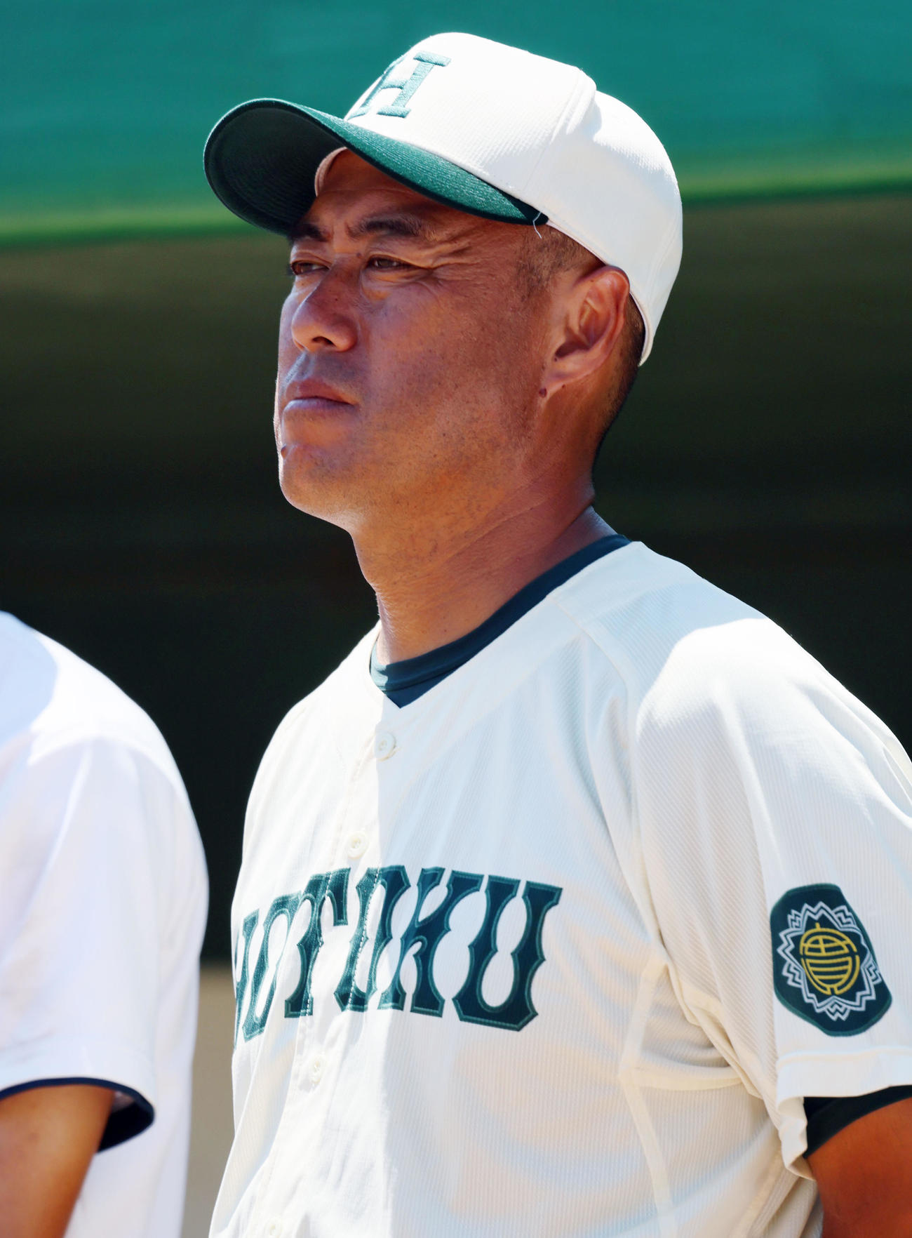 東洋大姫路対報徳学園　報徳学園の大角監督（撮影・加藤哉）