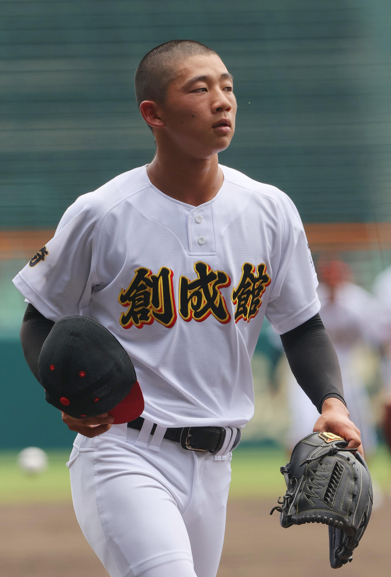 創成館のエース森下翔太（2025年8月2日撮影）