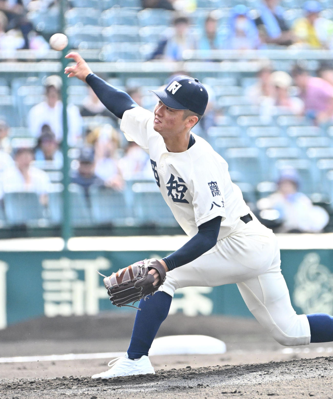 弘前学院聖愛対西日本短大付　西日本短大付先発の中野琉碧（撮影・石井愛子）