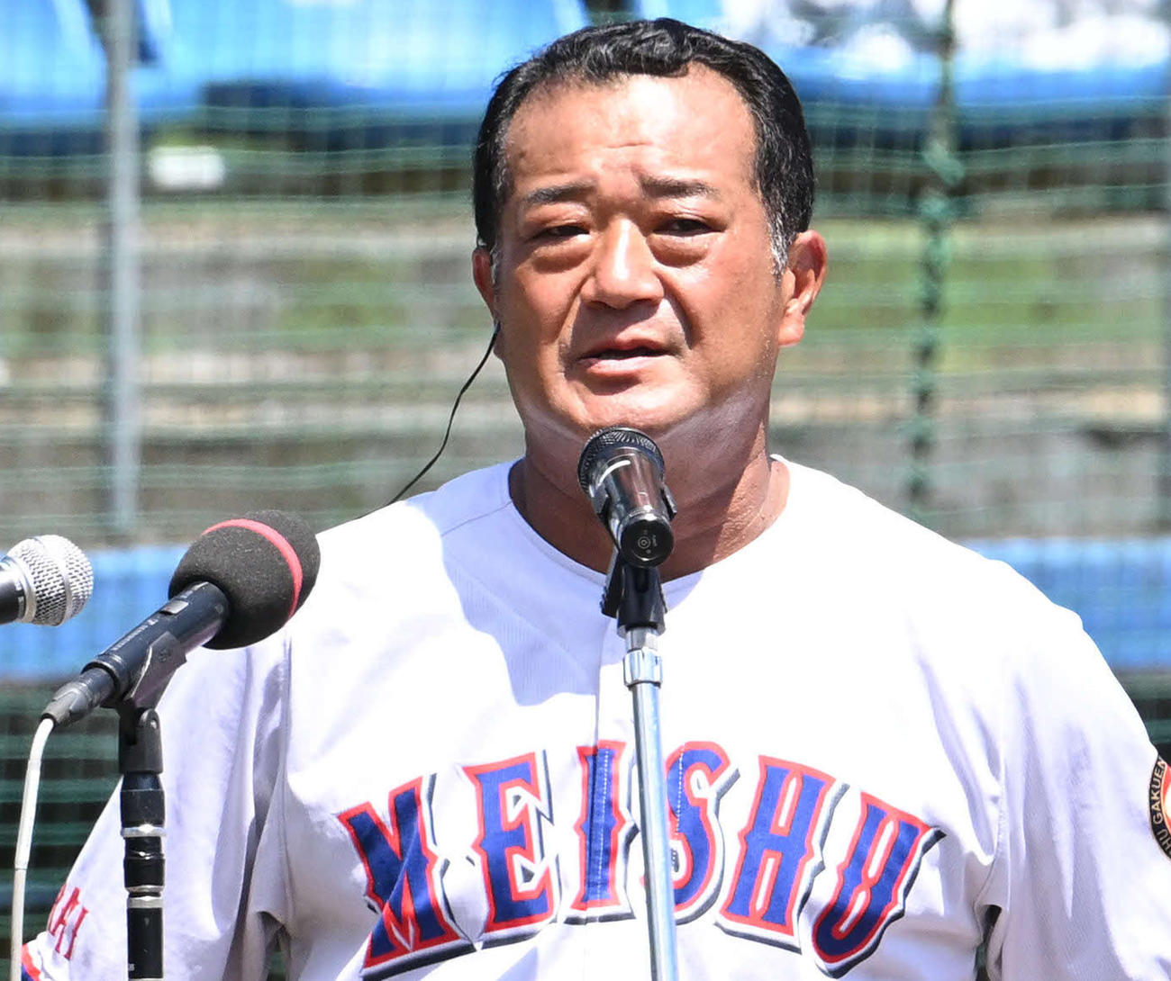 明秀学園日立・金沢監督（2022年7月撮影）