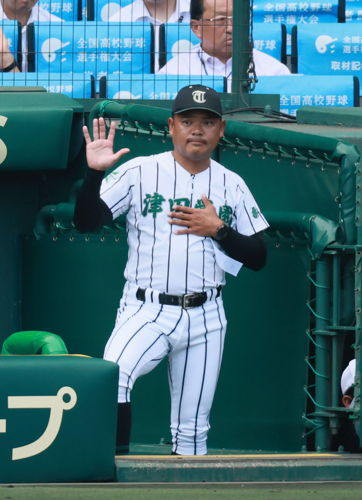 津田学園・佐川竜朗監督（2025年8月7日撮影）
