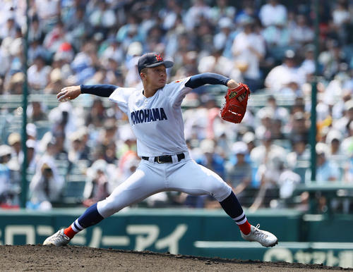 甲子園】横浜は背番号「6」右腕の池田聖摩が先発 3回1失点で織田翔