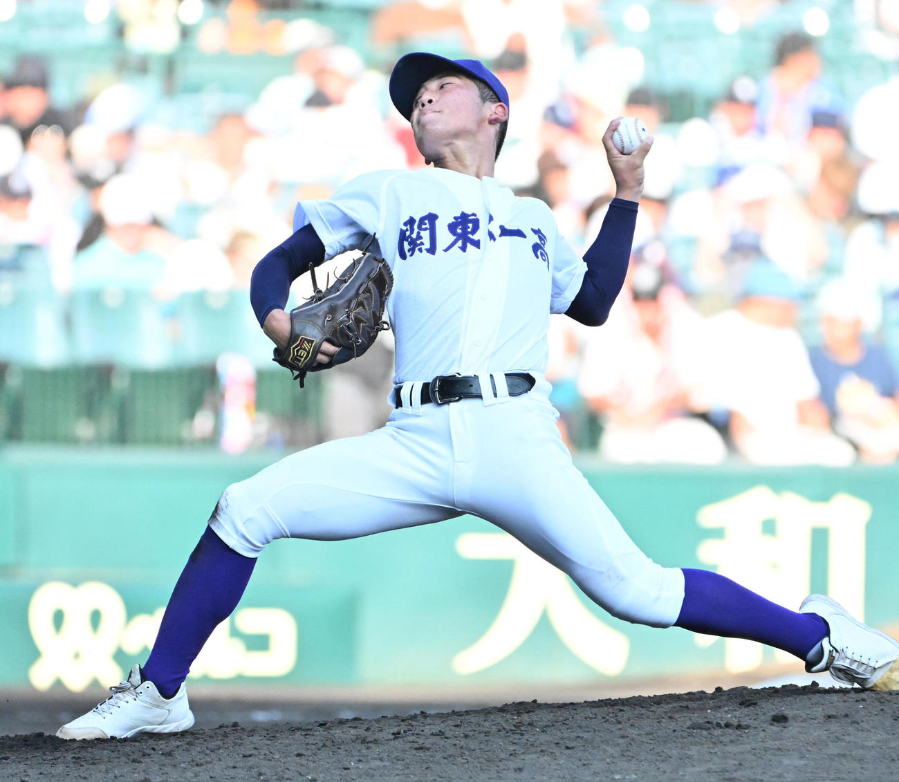 東第一対創成館　関東第一2番手の坂本慎太郎（撮影・石井愛子）