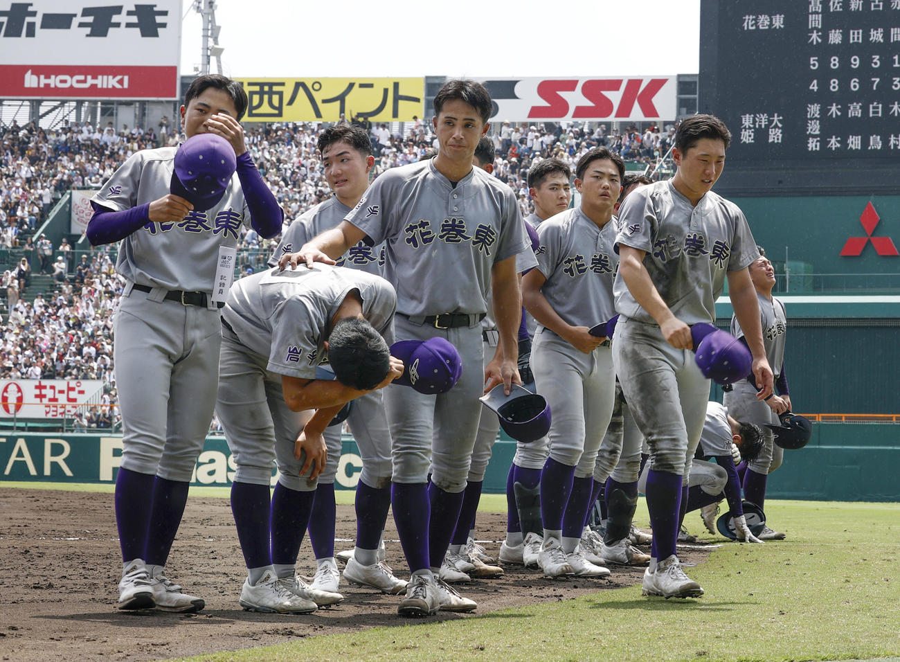 東洋大姫路に敗れた花巻東（共同）