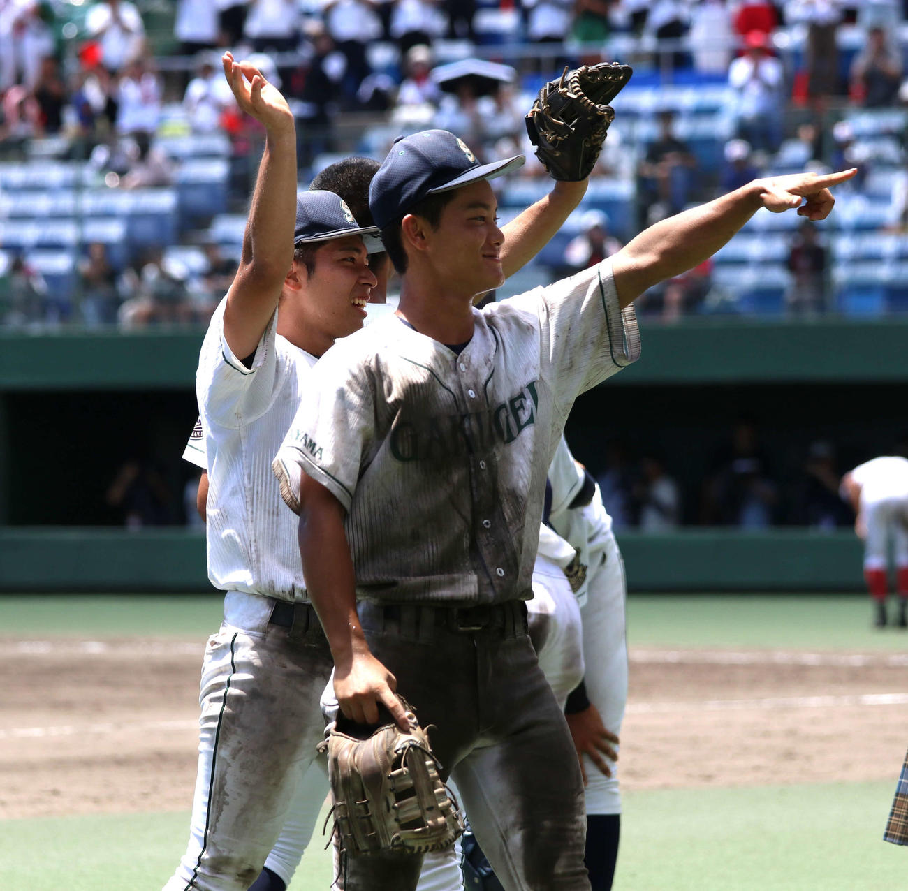 高い出塁率で好機を演出し続けた岡山学芸館・阿慶田（2025年7月撮影）