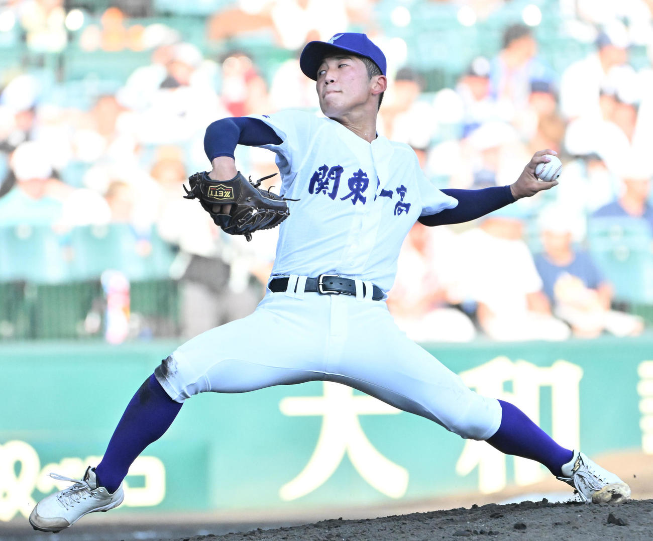 東第一対創成館　関東第一2番手の坂本慎太郎（撮影・石井愛子）