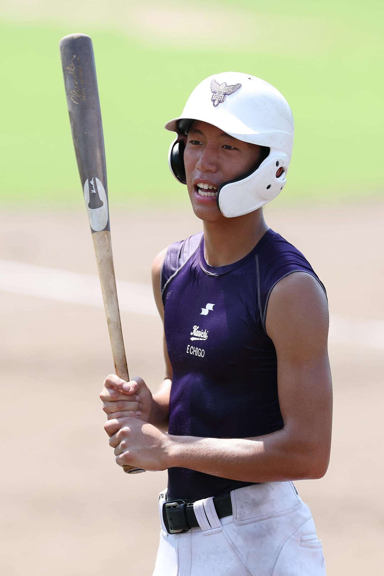 練習に臨む関東第一・越後主将（撮影・前田充）