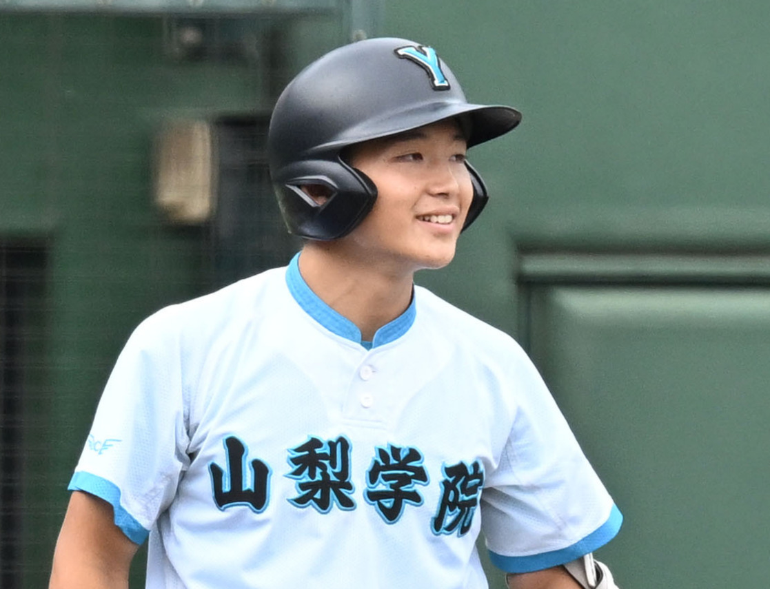 山梨学院・田村颯丈郎（2024年10月撮影）