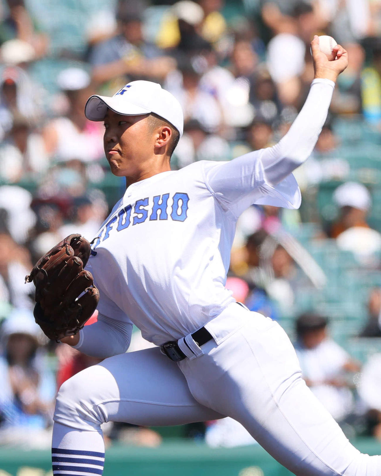 横浜対県岐阜商　県岐阜商先発の渡辺大（撮影・上山淳一）