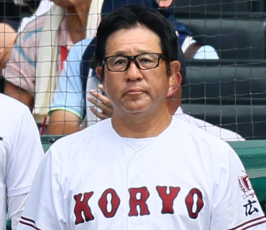 広陵・中井哲之監督（24年8月12日撮影）