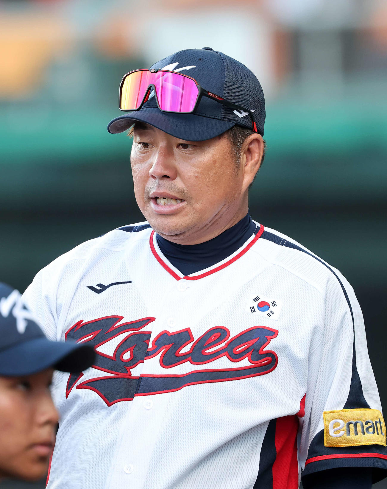 プエルトリコ対韓国　初戦を勝利した韓国・ソク・スチョル監督（撮影・鈴木正人）