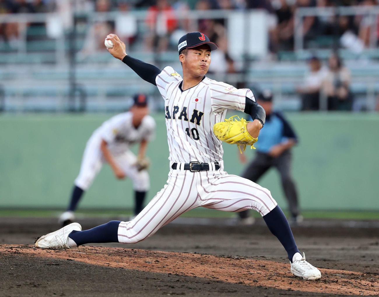 高校日本代表の中野大虎（2025年8月31日撮影）