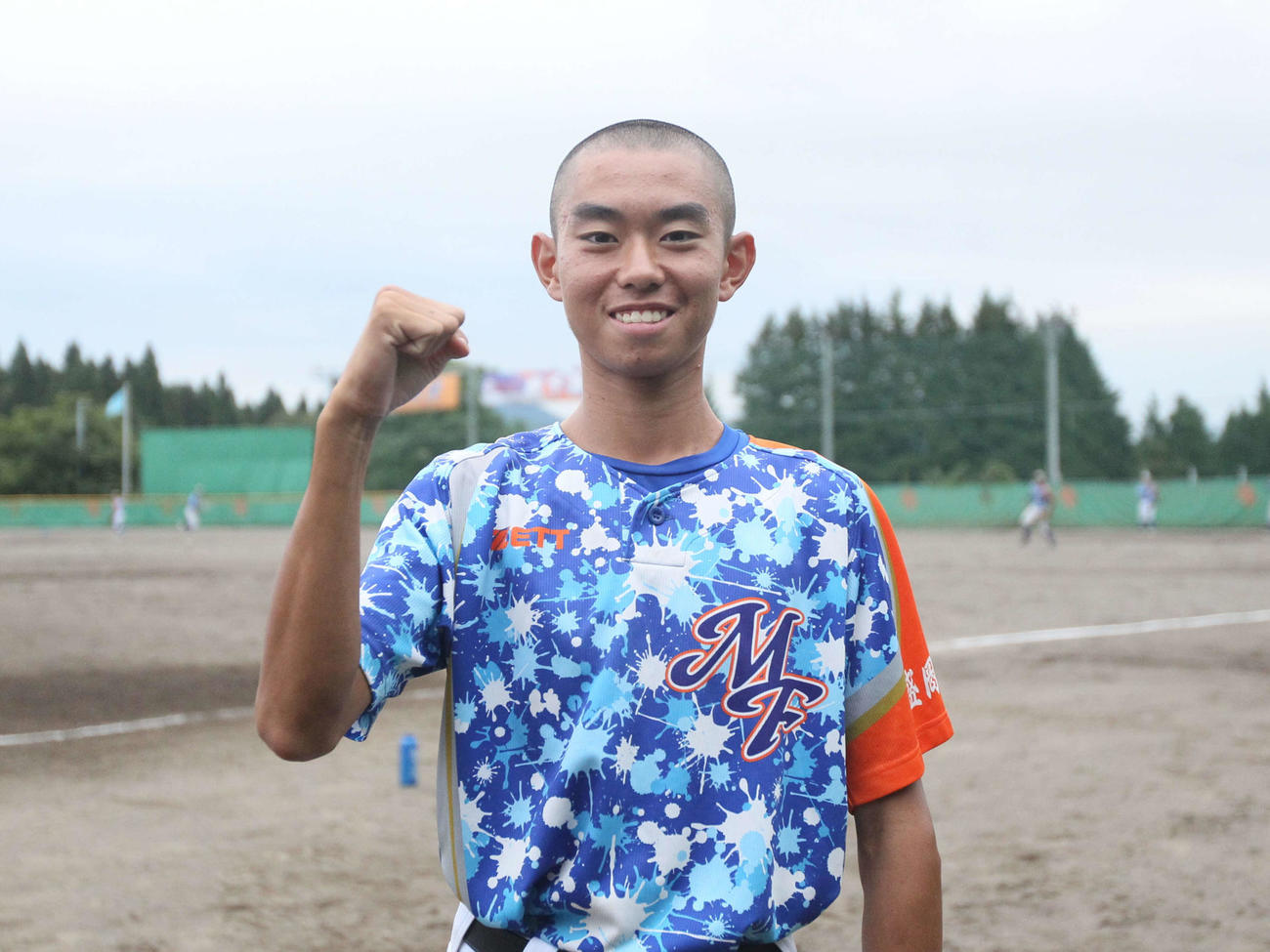 岩手の頂点を目指す盛岡大付・柳葉一路主将（撮影・高橋香奈）