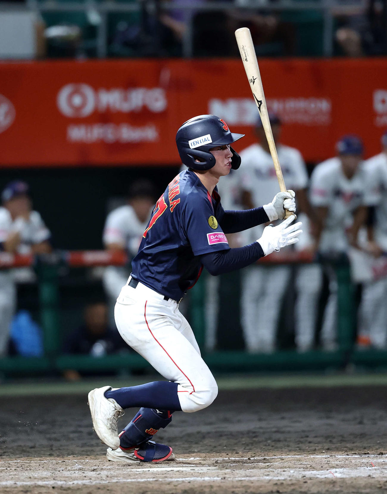日本対アメリカ　7回表日本1死二、三塁、横山は右前適時打を放つ（撮影・鈴木正人）
