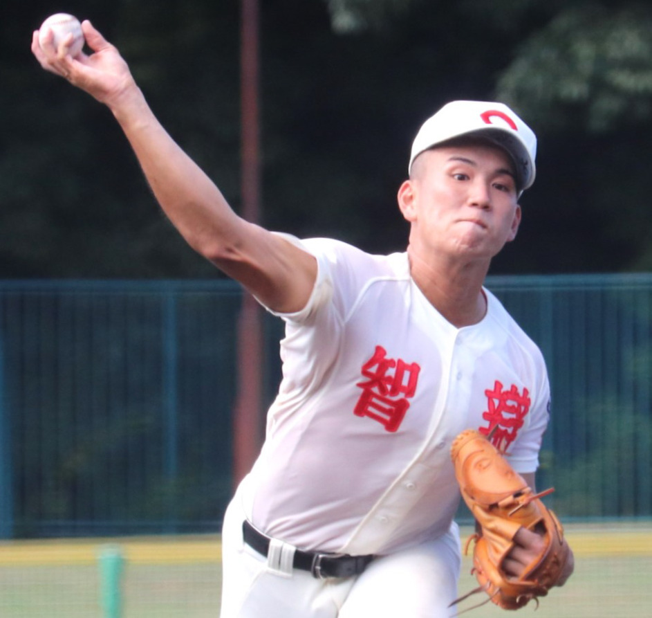秋季奈良大会3回戦　橿原対智弁学園　先発した、智弁学園の背番号10・水口