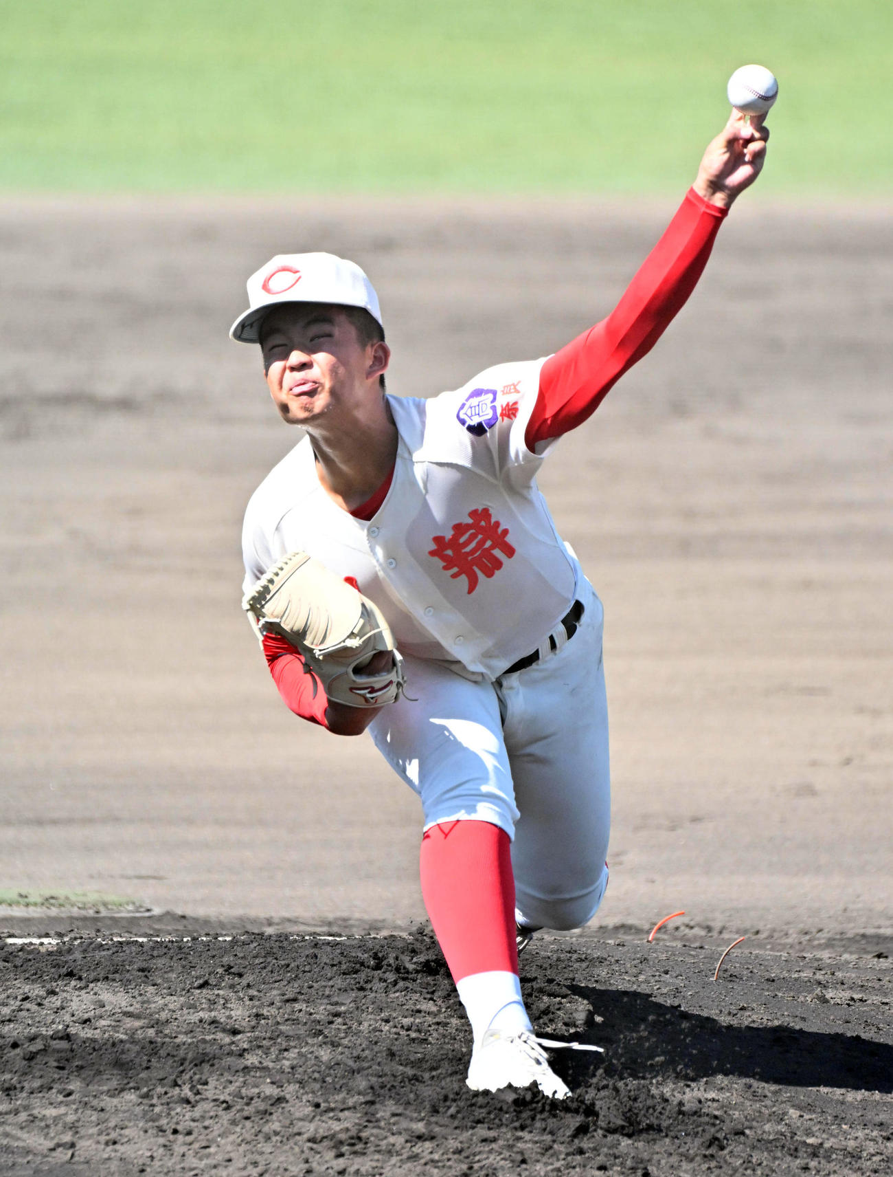 智弁学園・杉本真滉投手（25年7月撮影）