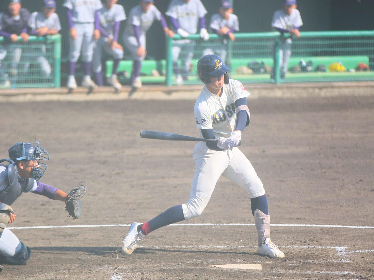 花巻東対八戸学院光星　打席の八戸学院光星・北口（撮影・高橋香奈）