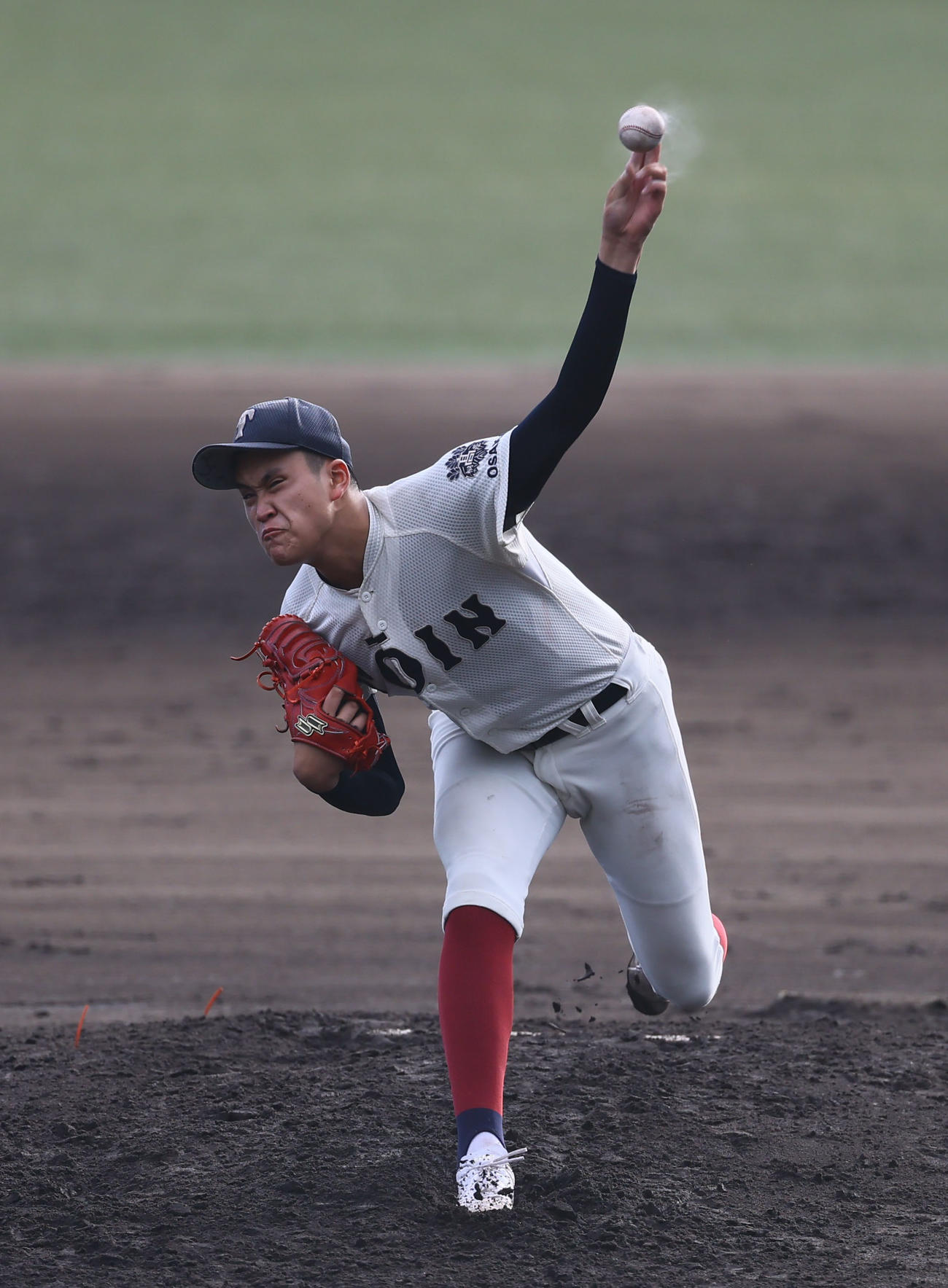 大阪桐蔭対市和歌山　6回1失点の好投を見せた大阪桐蔭・川本（撮影・藤尾明華）