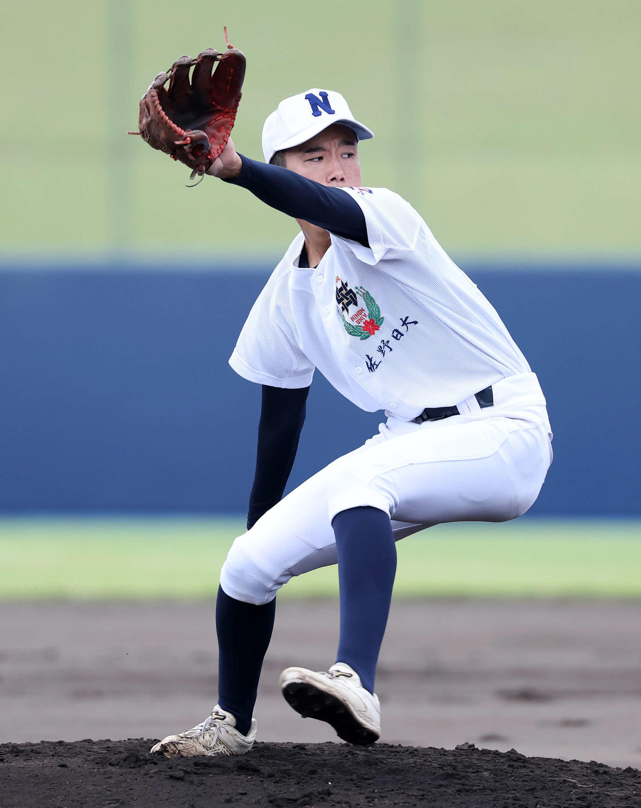 花咲徳栄対佐野日大　力投する佐野日大先発の鈴木（撮影・鈴木正人）