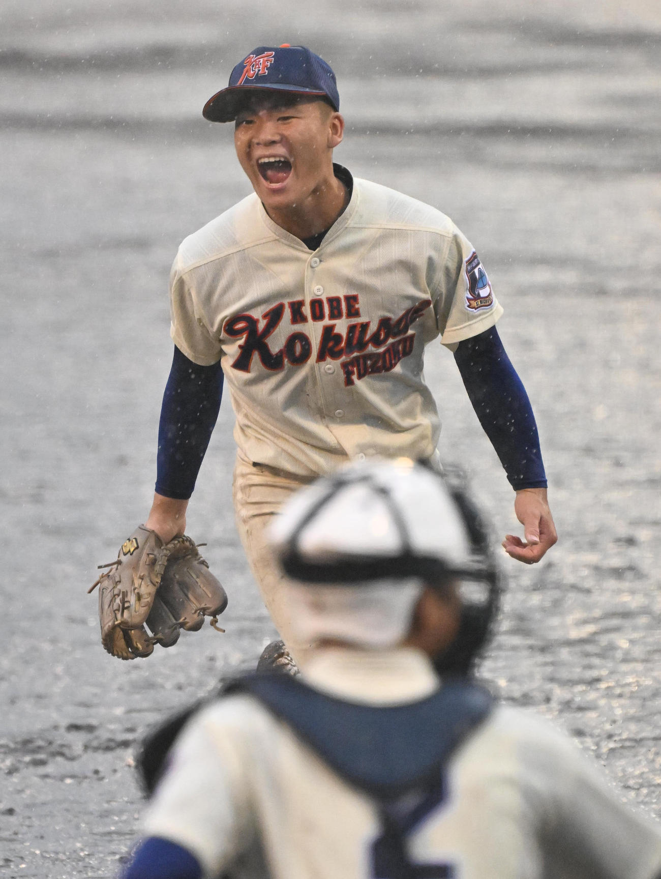 26日、準々決勝橿原学院戦でノーヒットノーランを達成した神戸国際大付の宮田卓亜