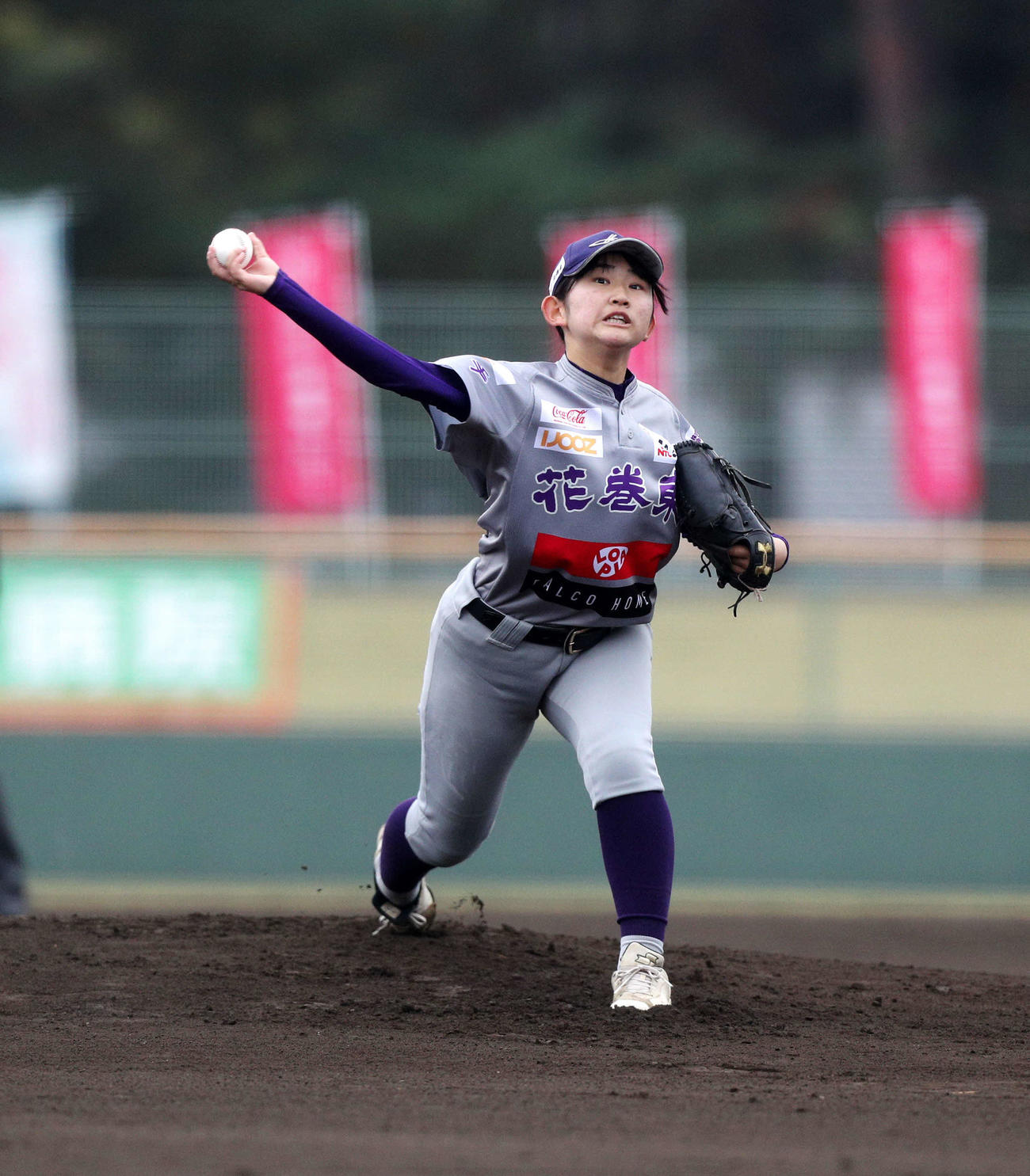 新潟医療福祉大対花巻東　完投した花巻東・鯨井（撮影・木村有優）