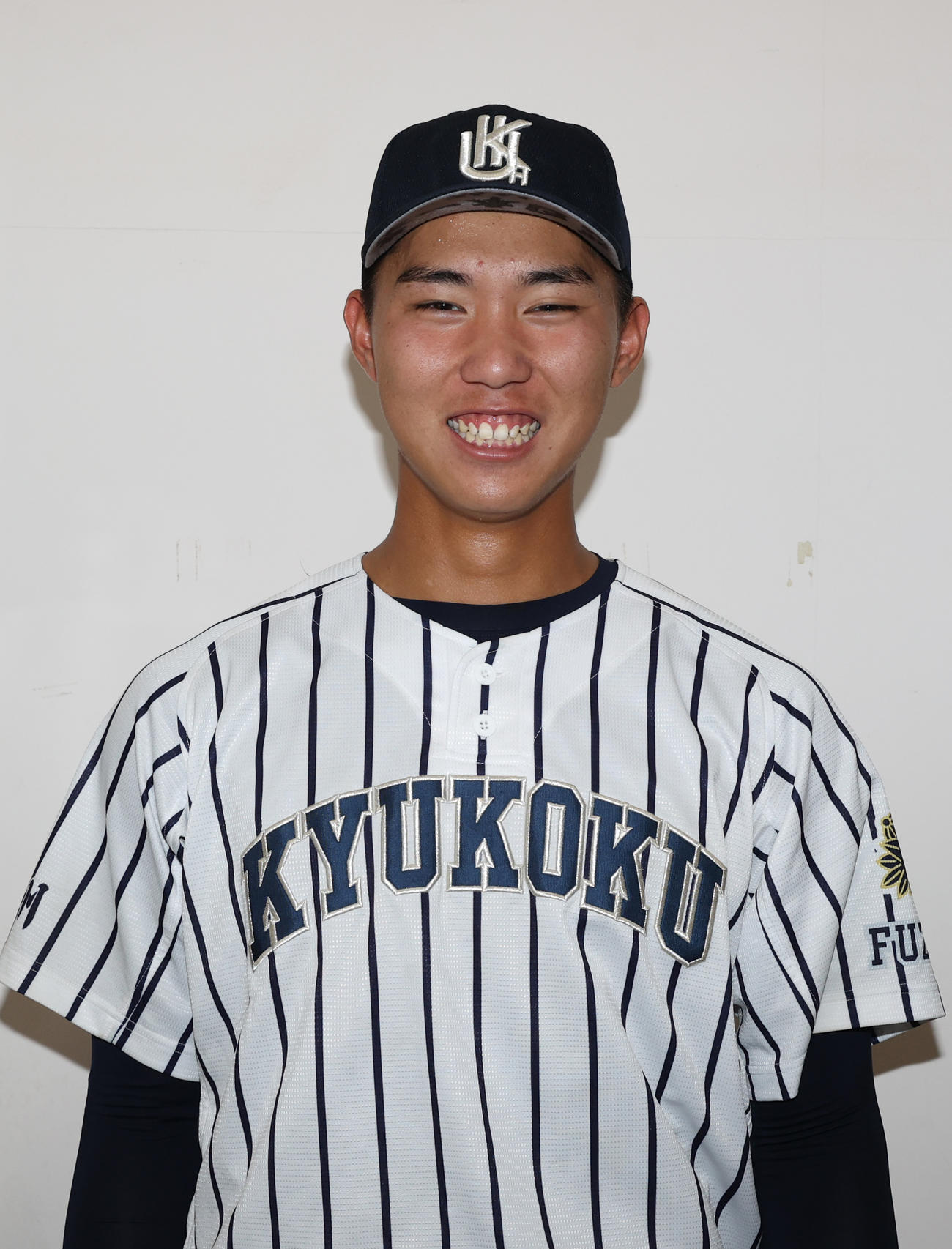 山梨学院対九州国際大付　笑顔を見せる九州国際大付・牟礼（撮影・柴田隆二）