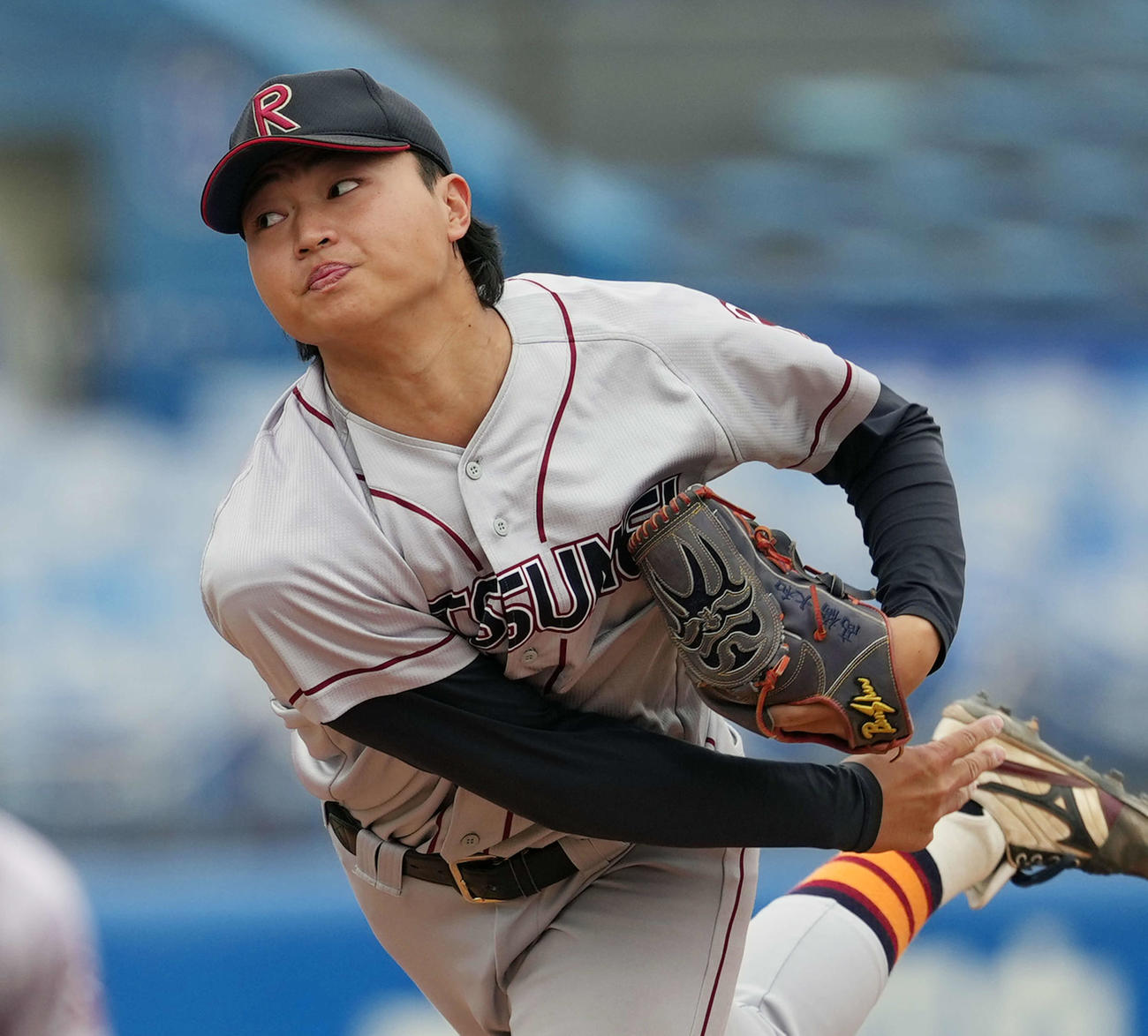 名城大対立命大　先発の立命大・高橋（撮影・小島史椰）