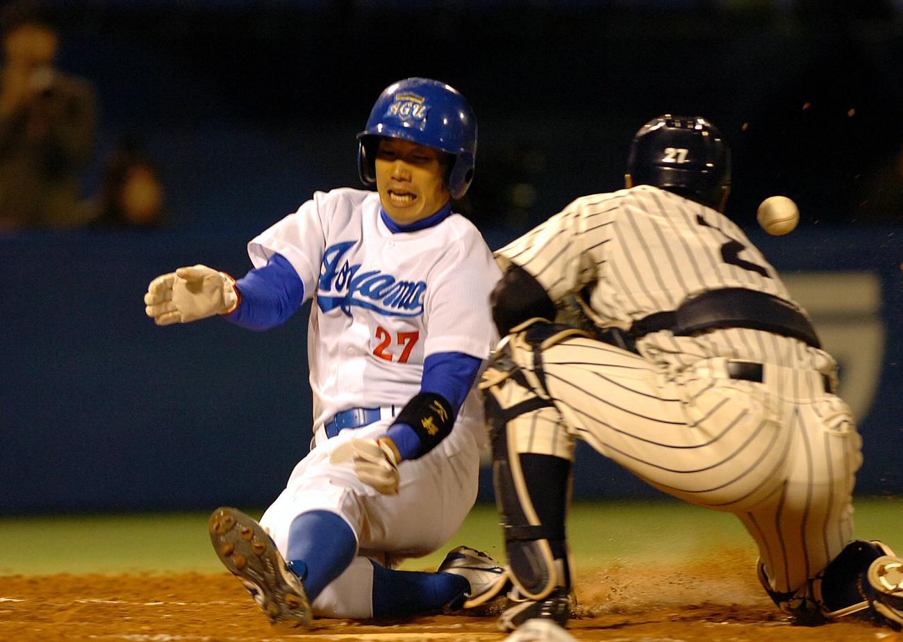 青学大時代の楠城祐介監督（2006年10月撮影）