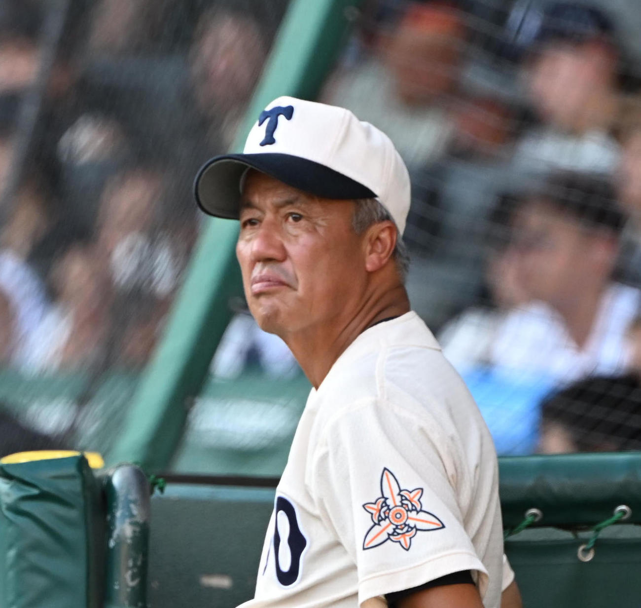 東洋大姫路・岡田龍生監督（2025年8月撮影）